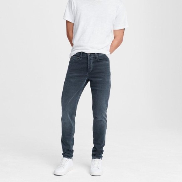 rag & bone Other - Rag & Bone Minna Straight Leg Skinny Fit 2 Button Fly Washed Black Jeans Size 32